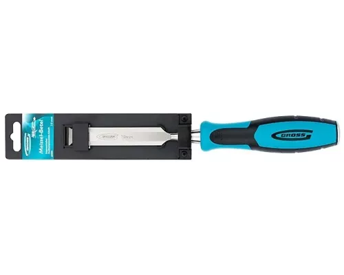 Долото-стамеска Piranha, 19 мм, двухкомпонентная эргономичная рукоятка Gross