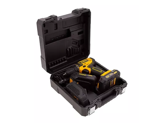 Дрель-шуруповерт аккумуляторная CDL-18-02BM, Li-Ion, 18 В, 2 аккумулятор Denzel