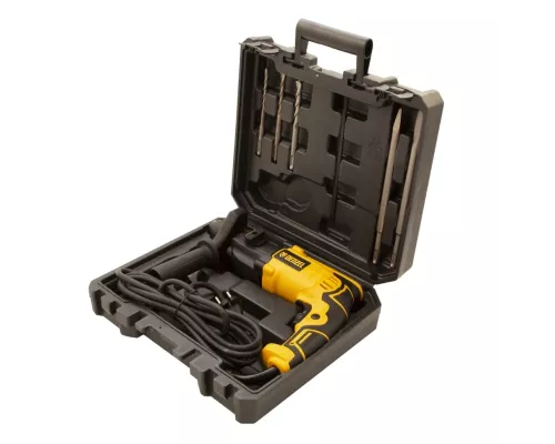 Перфоратор электрический RH-650-18, SDS-plus, 650 Вт, 2.0 Дж, 3 плюс 1 режим Denzel