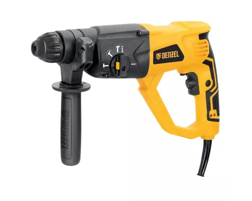 Перфоратор электрический RH-1050-26, SDS-plus, 1050 Вт, 3.2 Дж, 3 плюс 1 режим Denzel