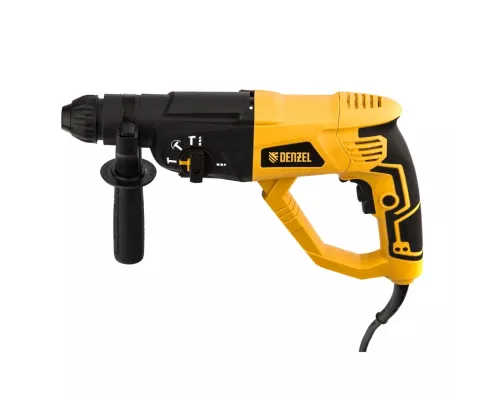 Перфоратор электрический RH-1050-26, SDS-plus, 1050 Вт, 3.2 Дж, 3 плюс 1 режим Denzel