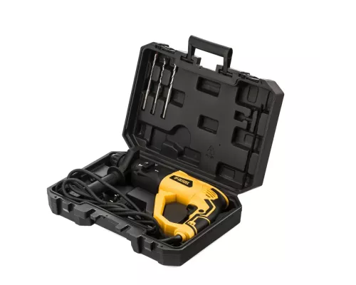 Перфоратор электрический RH-1050-26, SDS-plus, 1050 Вт, 3.2 Дж, 3 плюс 1 режим Denzel