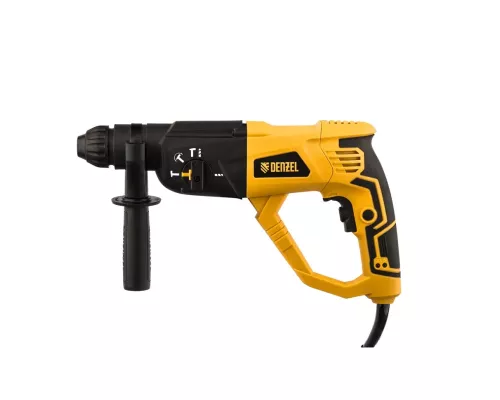Перфоратор электрический RH-1050-26, SDS-plus, 1050 Вт, 3.2 Дж, 3 плюс 1 режим Denzel