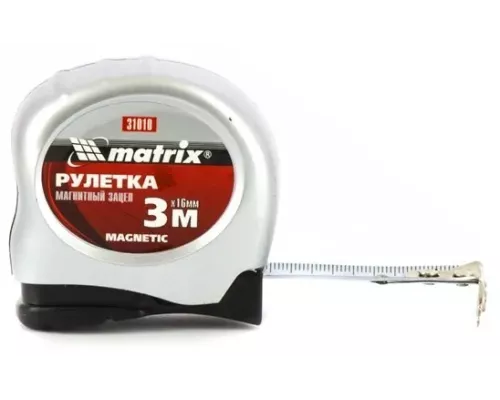Рулетка Magnetic,3 м х 16 мм,магнитный зацеп Matrix Рулетка Magnetic,3 м х 16 мм,магнитный зацеп Matrix