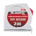 Рулетка Chrom,2 м x 13 мм,хромированный корпус Matrix