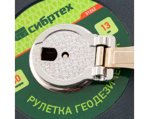 Рулетка геодезическая 30 м х 13 мм, закрытый корпус, фибергласовая лента Сибртех Рулетка геодезическая 30 м х 13 мм, закрытый корпус, фибергласовая лента Сибртех