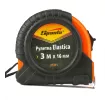Рулетка Elastica,3 м х 16 мм,обрезиненный корпус Sparta