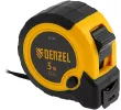 Рулетка 5м х 25мм, двухкомп. корпус, кнопка-пауза// Denzel