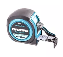 Рулетка Komfortabel 5 м х 25 мм,обрезиненный корпус Gross