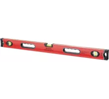 Уровень алюминиевый, 600 мм, 3 глазка, ударопрочные заглушки, двухкомпонентные ручки Matrix ProFI