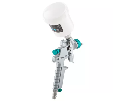 Краскораспылитель AG 810 HVLP, гравитационный, сопло 0.8 мм и 1 мм Stels Краскораспылитель AG 810 HVLP, гравитационный, сопло 0.8 мм и 1 мм Stels