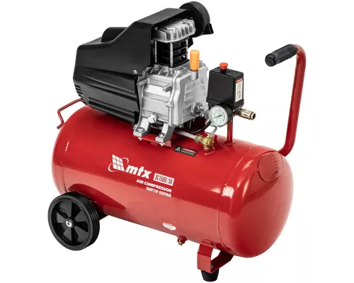 Компрессор воздушный DC1500L/50, 1,5 кВт, 50 л, 210 л/мин MTX Компрессор воздушный DC1500L/50, 1,5 кВт, 50 л, 210 л/мин MTX