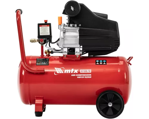 Компрессор воздушный DC1500L/50, 1,5 кВт, 50 л, 210 л/мин MTX Компрессор воздушный DC1500L/50, 1,5 кВт, 50 л, 210 л/мин MTX