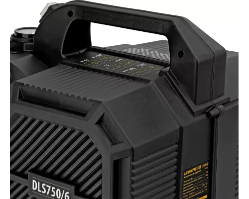 Компрессор DLS750/6 безмасляный малошумный 750 Вт, 140 л/мин,ресивер 6 л Denzel Компрессор DLS750/6 безмасляный малошумный 750 Вт, 140 л/мин,ресивер 6 л Denzel