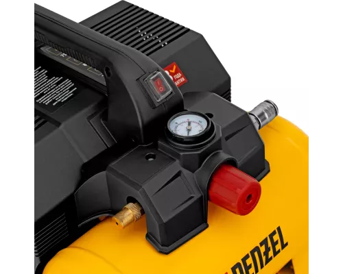 Компрессор DLS750/6 безмасляный малошумный 750 Вт, 140 л/мин,ресивер 6 л Denzel Компрессор DLS750/6 безмасляный малошумный 750 Вт, 140 л/мин,ресивер 6 л Denzel
