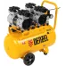 Компрессор безмасляный, малошумный DLS 1500/50, 1500 ВТ, 2x750, 50 л, 260 л/мин// Denzel