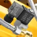 Компрессор безмасляный, малошумный DLS 2250/100, 2250 Вт, 3x750, 100 л, 410 л/мин блок управления/ Denzel