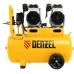 Компрессор безмасляный, малошумный DLS 2200/50, 2200 Вт, 2x1100, 50 л, 380 л/мин// Denzel