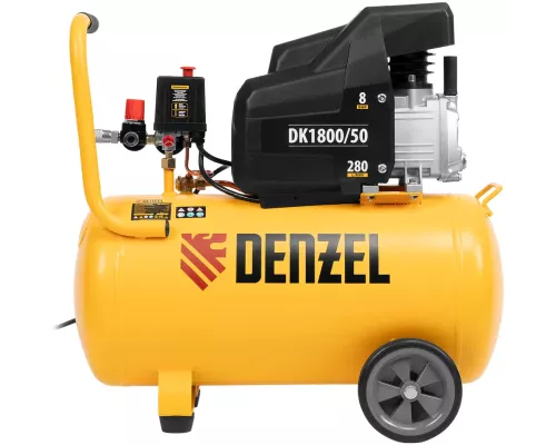 Компрессор воздушный DK1800/50, Х-PRO 1.8 кВт, 280л/мин, 50л Denzel