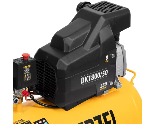 Компрессор воздушный DK1800/50, Х-PRO 1.8 кВт, 280л/мин, 50л Denzel