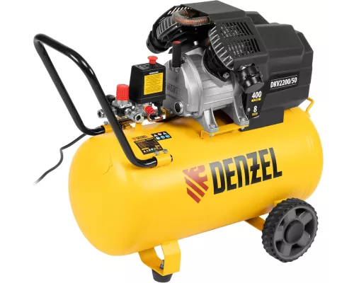 Компрессор воздушный DKV2200/50, Х-PRO 2.2 кВт, 400 л/мин, 50 л Denzel Компрессор воздушный DKV2200/50, Х-PRO 2.2 кВт, 400 л/мин, 50 л Denzel