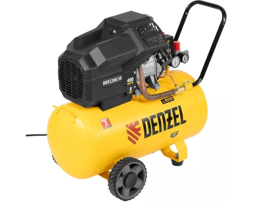 Компрессор воздушный DKV2200/50, Х-PRO 2.2 кВт, 400 л/мин, 50 л Denzel Компрессор воздушный DKV2200/50, Х-PRO 2.2 кВт, 400 л/мин, 50 л Denzel