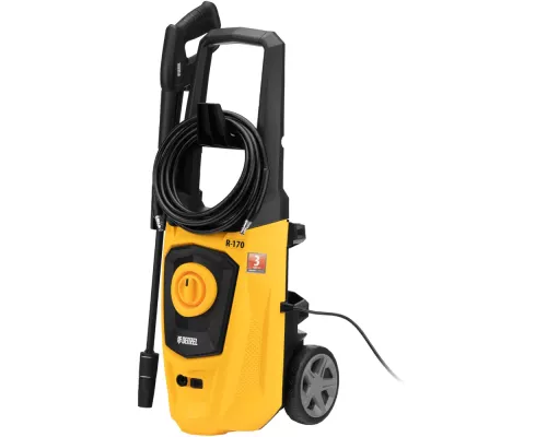 Моечная машина высокого давления R-170, 2000 Вт, 170 бар, 360 л/ч, колесная// Denzel