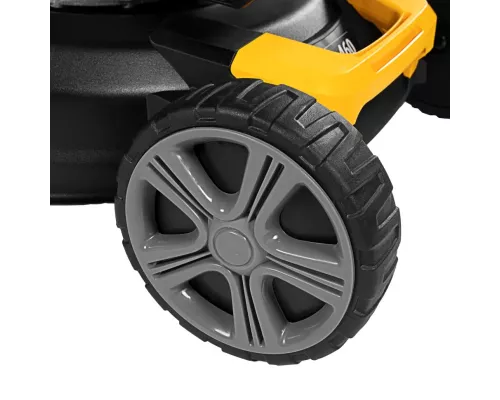 Газонокосилка бензиновая GLD-460, 146 куб.см, ширина 46 см, ручная, 7 уровней, травосборник 50 л Denzel