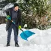 Лопата для уборки снега, полипропилен, 450х450х1355 мм, алюминиевый черенок, усиленная, LUXE Palisad