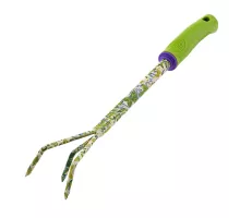 Рыхлитель 3 - зубый, 60 х 415 мм, стальной, пластиковая рукоятка, Flower Green, Palisad