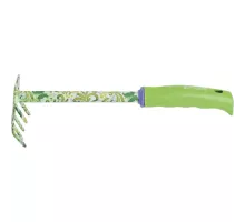 Грабли 5 - зубые, 85 х 310 мм, стальные, пластиковая рукоятка, Flower Green, Palisad