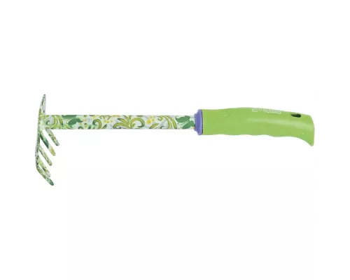 Грабли 5 - зубые, 85 х 310 мм, стальные, пластиковая рукоятка, Flower Green, Palisad Грабли 5 - зубые, 85 х 310 мм, стальные, пластиковая рукоятка, Flower Green, Palisad