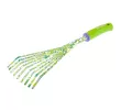 Грабли веерные 9 - зубые, 130 х 415 мм, стальные, пластиковая рукоятка, Flower Green, Palisad
