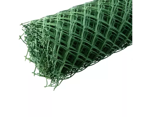 Решетка заборная в рулоне, 1.8 х 25 м, ячейка 90 х 100 мм, пластиковая, зеленая, Россия