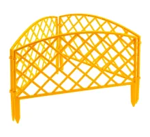 Забор декоративный "Сетка", 24 х 320 см, желтый, Россия, Palisad