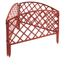 Забор декоративный "Сетка", 24 х 320 см, терракот, Россия, Palisad