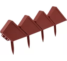 Бордюр "Кирпич", 13 х 300 см, терракот, Россия, Palisad