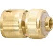 Соединитель латунный, быстросъемный для шланга 1/2, аквастоп Palisad