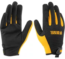 Перчатки универсальные на липучке, размер 9// Denzel