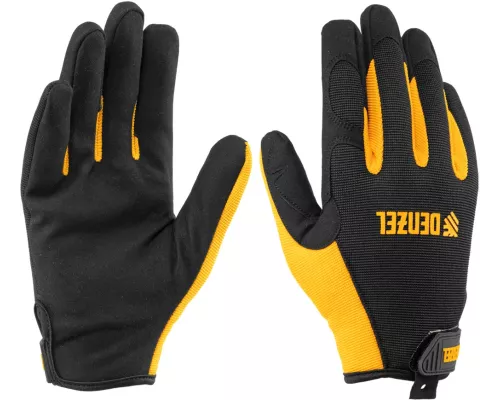 Перчатки универсальные на липучке, размер 9// Denzel