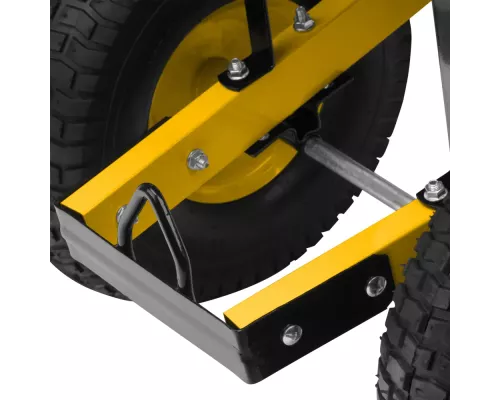 Тачка строительная, усиленная, объем 140 л, 250 кг, двухколесная, колесо 15х6.00-6// Denzel