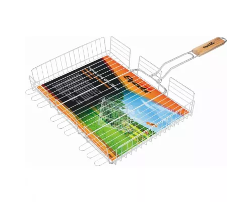 Решетка-гриль 240 х 310 х 55 мм, объемная хромированная Sparta