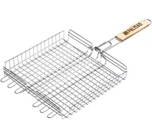 Решетка-гриль 340х340х60 мм, объемная, нержавеющая сталь, Camping// Palisad