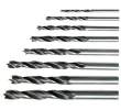 Набор сверл по дереву, 3-4-5-6-7-8-9-10 мм, 8 шт, цилиндрический хвостовик Sparta