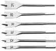 Набор сверл перовых по дереву, 10-12-16-18-20-25 мм, 6 шт, шестигранный хвостовик Sparta