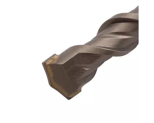 Бур по бетону, двойная спираль, три пылеотводящие кромки, 22 x 260 мм DENZEL