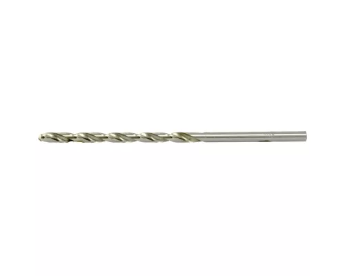 Сверло по металлу, 5.2 х 132 мм, полированное, удл, HSS, 10 шт, цилиндрический хвостовик Matrix