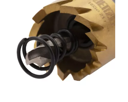 Коронка по металлу HSS, 21 мм, нитридтитановое покрытие Denzel Коронка по металлу HSS, 21 мм, нитридтитановое покрытие Denzel