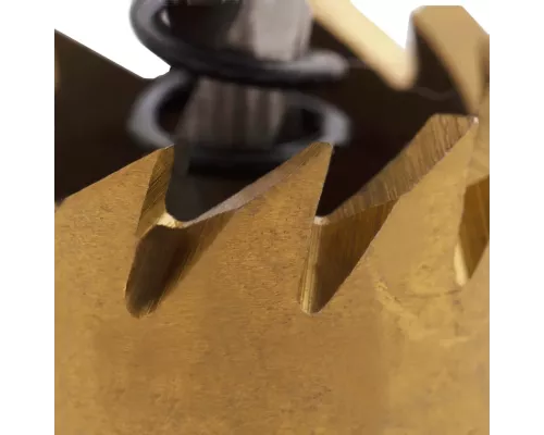 Коронка по металлу HSS, 21 мм, нитридтитановое покрытие Denzel Коронка по металлу HSS, 21 мм, нитридтитановое покрытие Denzel