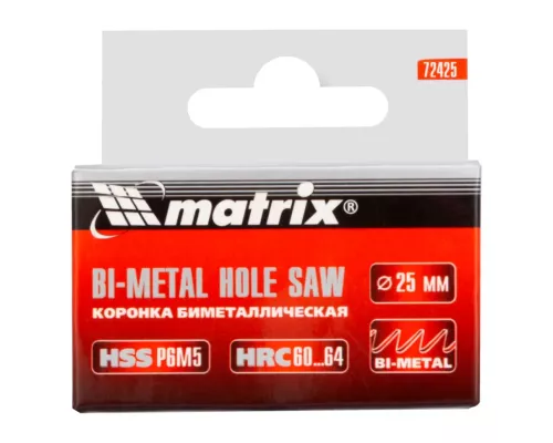 Коронка Bimetal, 25 мм Matrix Коронка Bimetal, 25 мм Matrix